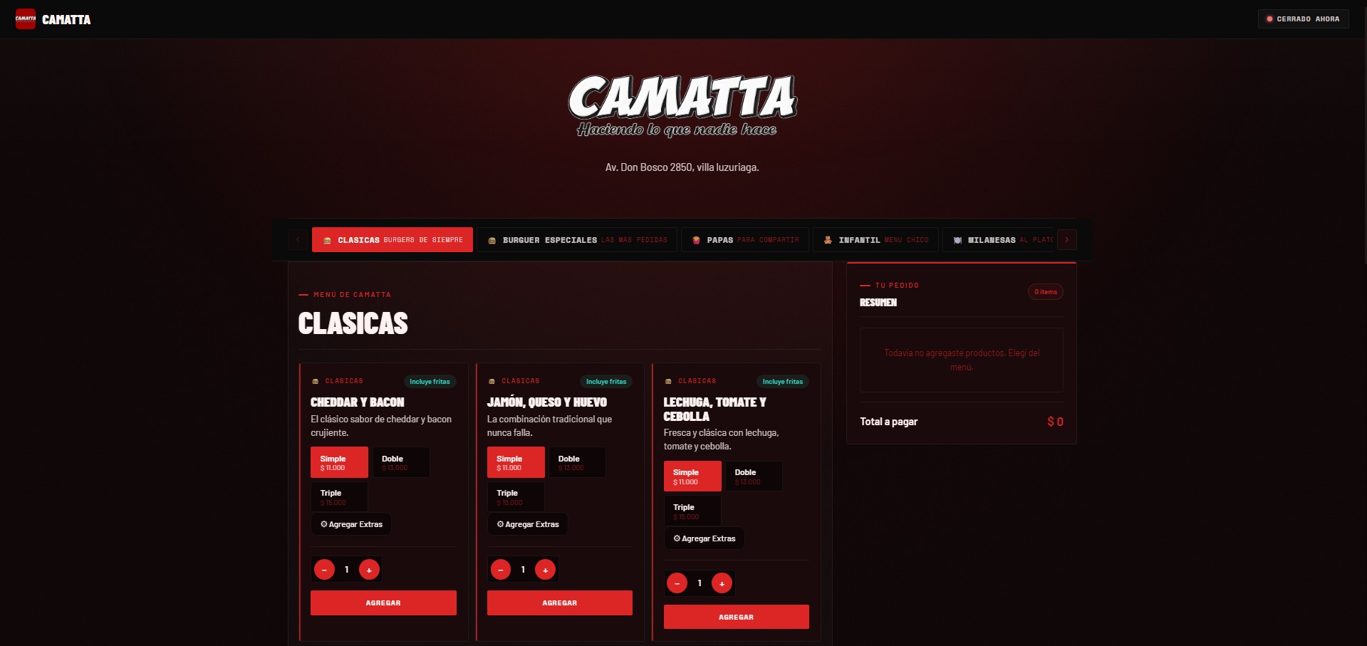 Camatta - Tienda online